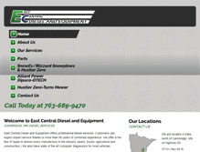 Tablet Screenshot of eastcentraldiesel.net